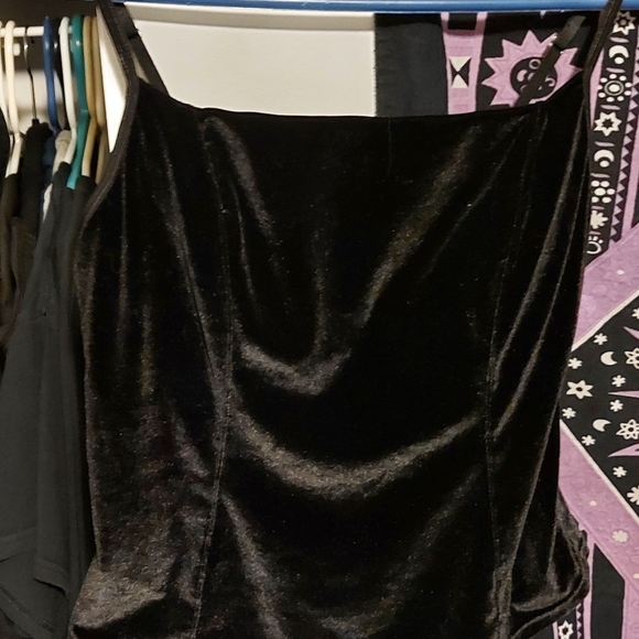 2/$35 Velvet vamp top - donating soon* - Picture 2 of 2